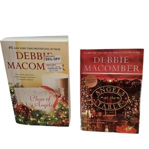 Set Of Two Christmas Novels by Debbie Macomber Angels Shirley, Goodness , Mercy
